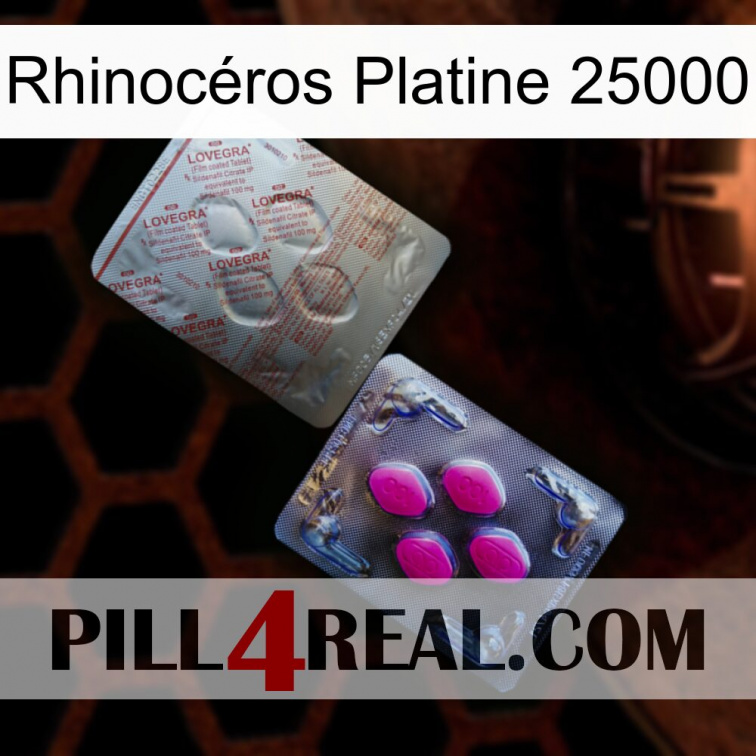 Rhinocéros Platine 25000 38
